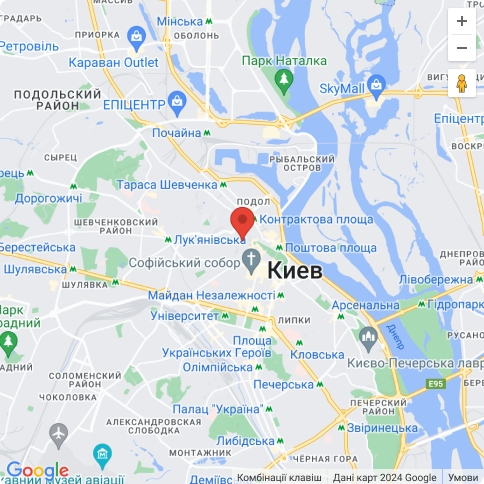 Карта розташування магазину